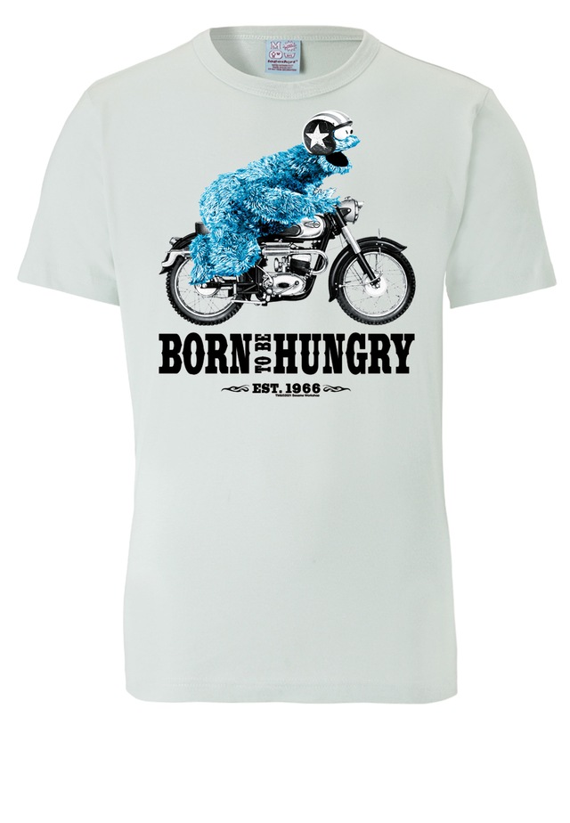 LOGOSHIRT T-Shirt »Sesamstraße - Krümelmonster Motorrad« mit lizenziertem Print