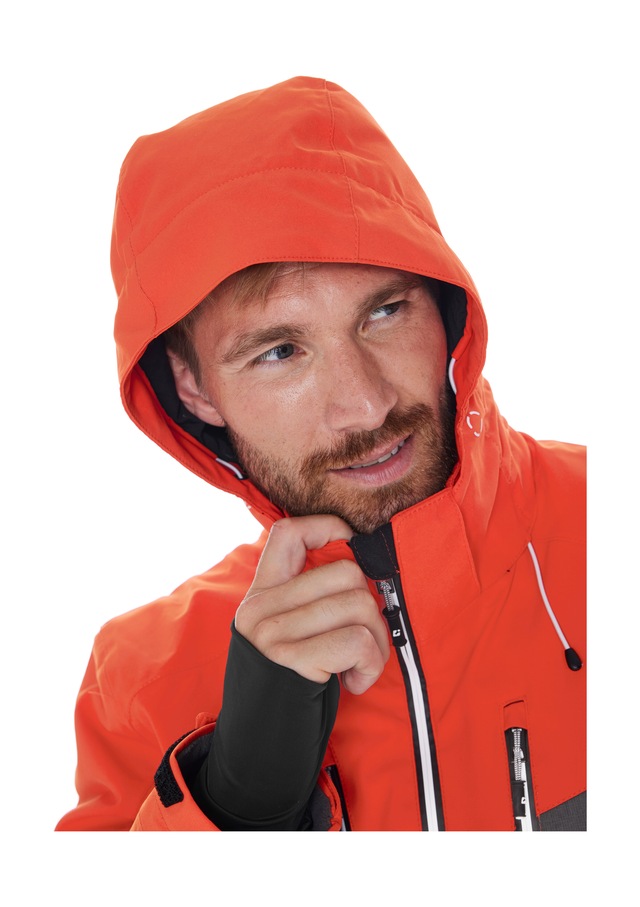 Killtec Skijacke »KSW 45 MN SKI JCKT« Trendige, wasserdichte Skijacke mit abnehmbarer Kapuze und Schneefang