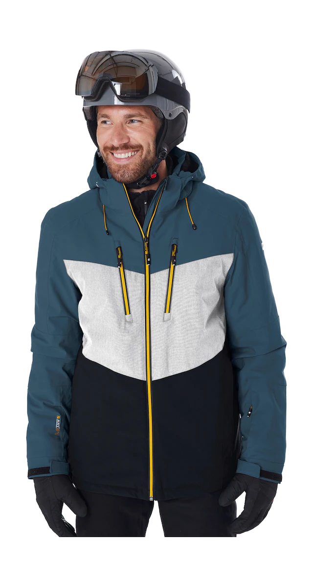 Killtec Skijacke »KSW 45 MN SKI JCKT« Trendige, wasserdichte Skijacke mit abnehmbarer Kapuze und Schneefang