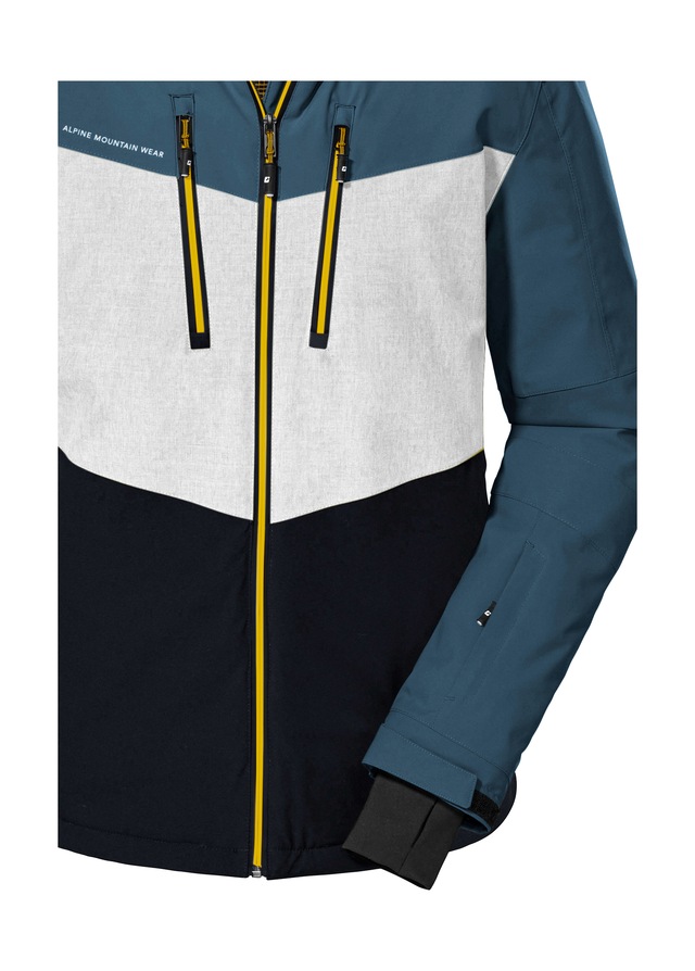 Killtec Skijacke »KSW 45 MN SKI JCKT« Trendige, wasserdichte Skijacke mit abnehmbarer Kapuze und Schneefang