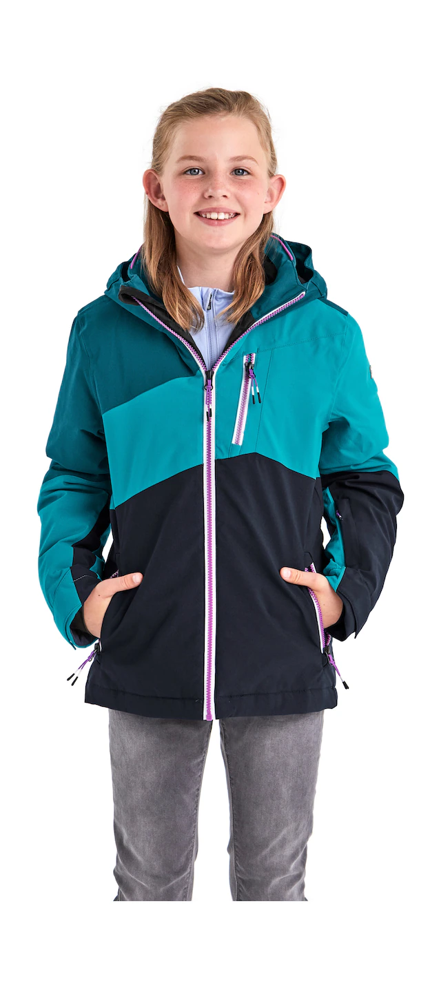 Killtec Skijacke »KSW 166 GRLS SKI JCKT« Atmungsaktive, wasser- und winddichte Skijacke mit abnehmbarer Kapuze