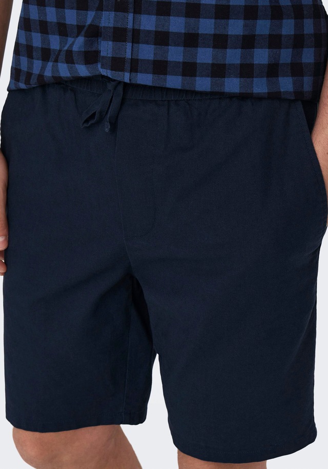 ONLY & SONS Shorts »ONSLINUS 0007 COT LIN SHORTS NOOS« Baumwolle mit Leinen, normal geschnitten
