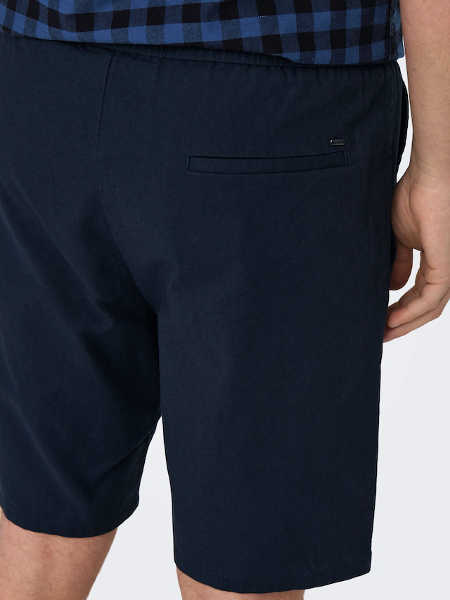 ONLY & SONS Shorts »ONSLINUS 0007 COT LIN SHORTS NOOS« Baumwolle mit Leinen, normal geschnitten