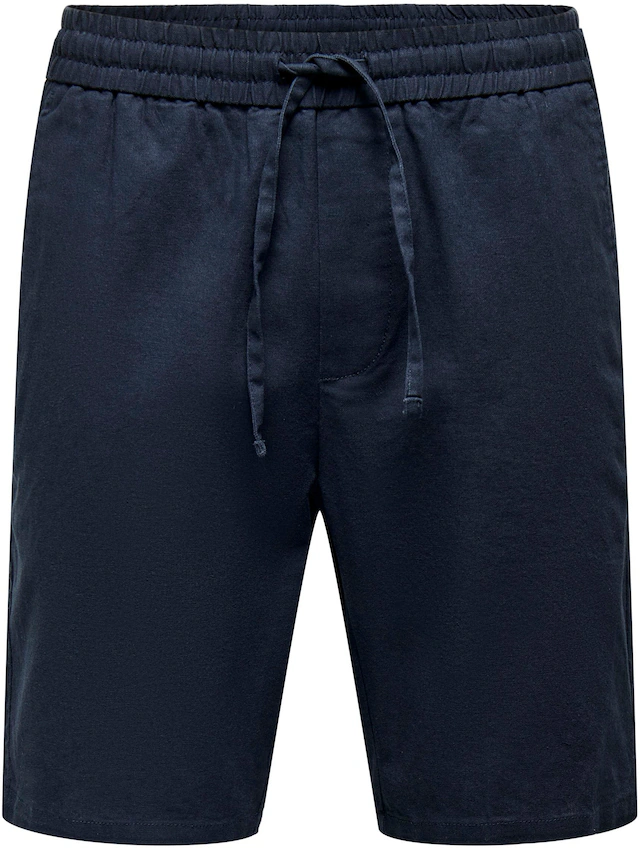 ONLY & SONS Shorts »ONSLINUS 0007 COT LIN SHORTS NOOS« Baumwolle mit Leinen, normal geschnitten