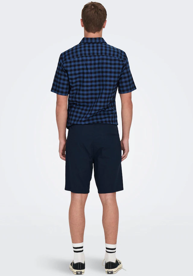ONLY & SONS Shorts »ONSLINUS 0007 COT LIN SHORTS NOOS« Baumwolle mit Leinen, normal geschnitten