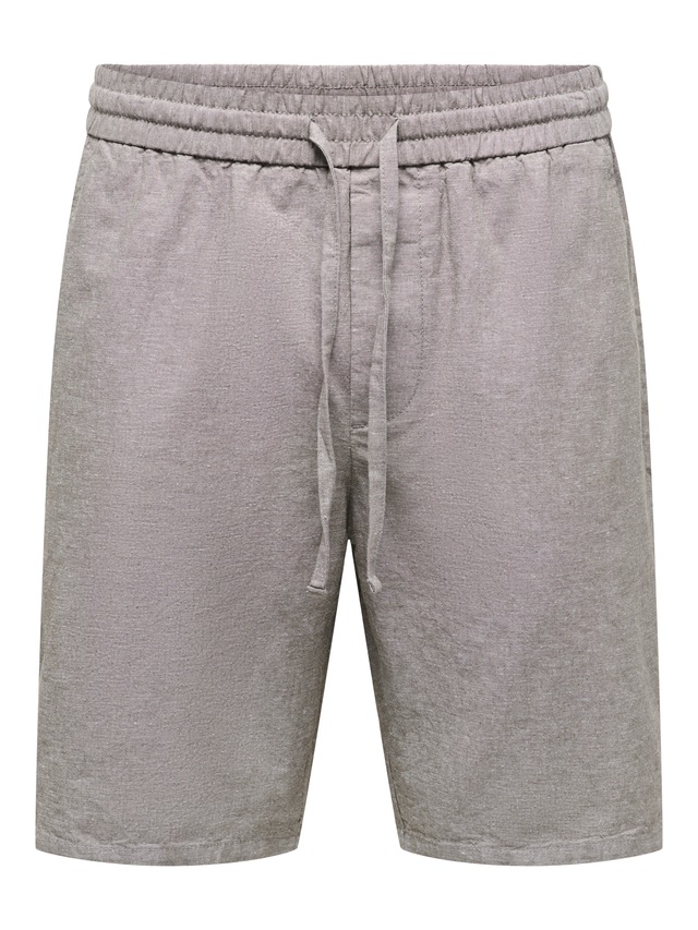 ONLY & SONS Shorts »ONSLINUS 0007 COT LIN SHORTS NOOS« Baumwolle mit Leinen, normal geschnitten