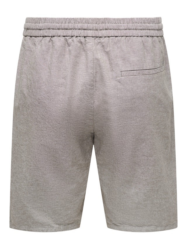 ONLY & SONS Shorts »ONSLINUS 0007 COT LIN SHORTS NOOS« Baumwolle mit Leinen, normal geschnitten