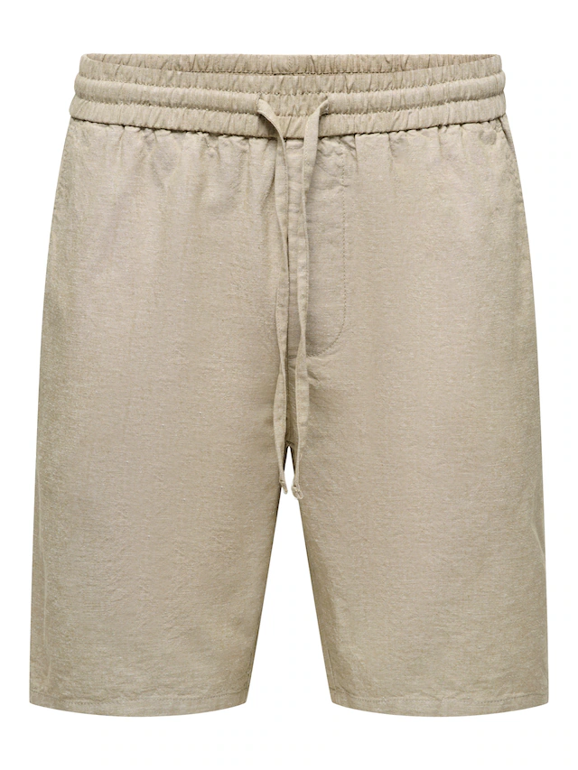 ONLY & SONS Shorts »ONSLINUS 0007 COT LIN SHORTS NOOS« Baumwolle mit Leinen, normal geschnitten