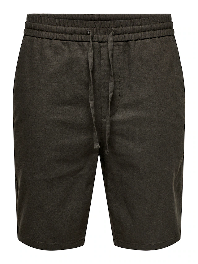 ONLY & SONS Shorts »ONSLINUS 0007 COT LIN SHORTS NOOS« Baumwolle mit Leinen, normal geschnitten