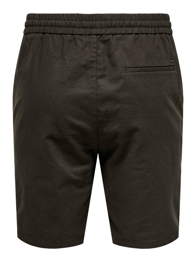 ONLY & SONS Shorts »ONSLINUS 0007 COT LIN SHORTS NOOS« Baumwolle mit Leinen, normal geschnitten