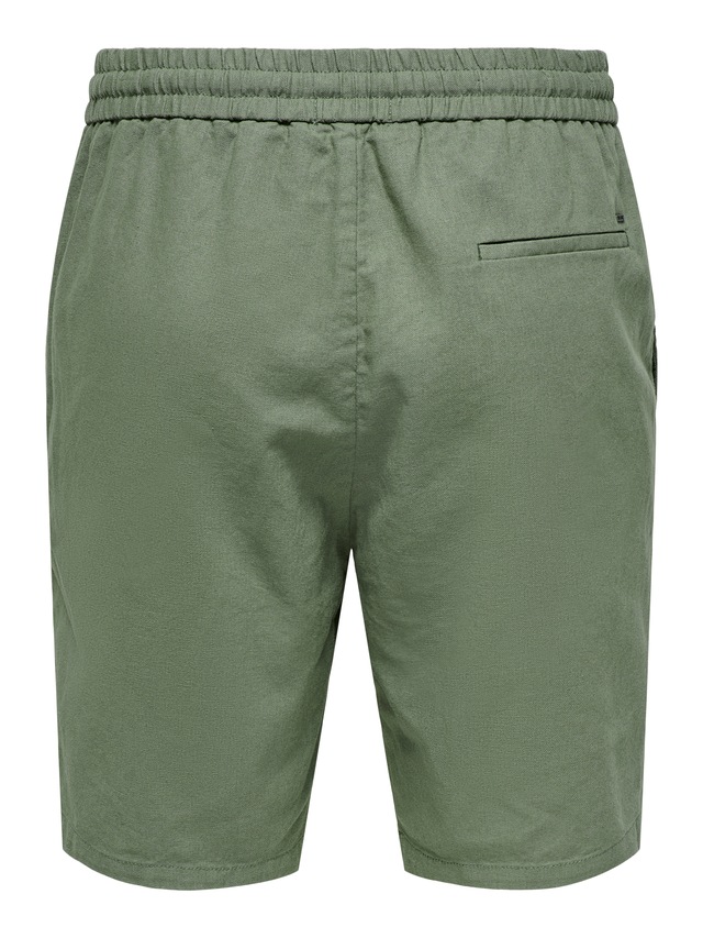 ONLY & SONS Shorts »ONSLINUS 0007 COT LIN SHORTS NOOS« Baumwolle mit Leinen, normal geschnitten