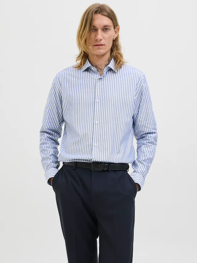 Jack & Jones Langarmhemd »JPRBLAPARKER Slim Fit Hemd, atmungsaktiv, ideal für den Alltag« Baumwolle, slim fit