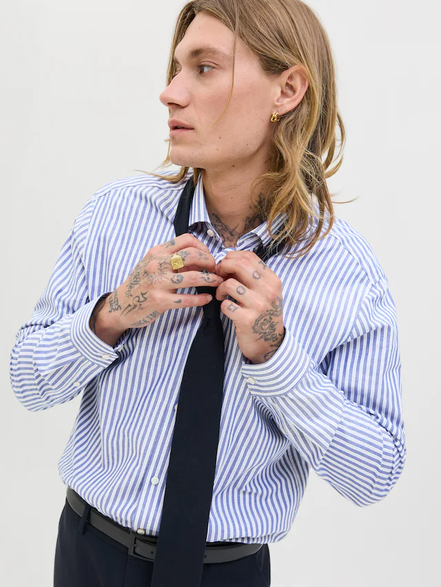 Jack & Jones Langarmhemd »JPRBLAPARKER Slim Fit Hemd, atmungsaktiv, ideal für den Alltag« Baumwolle, slim fit