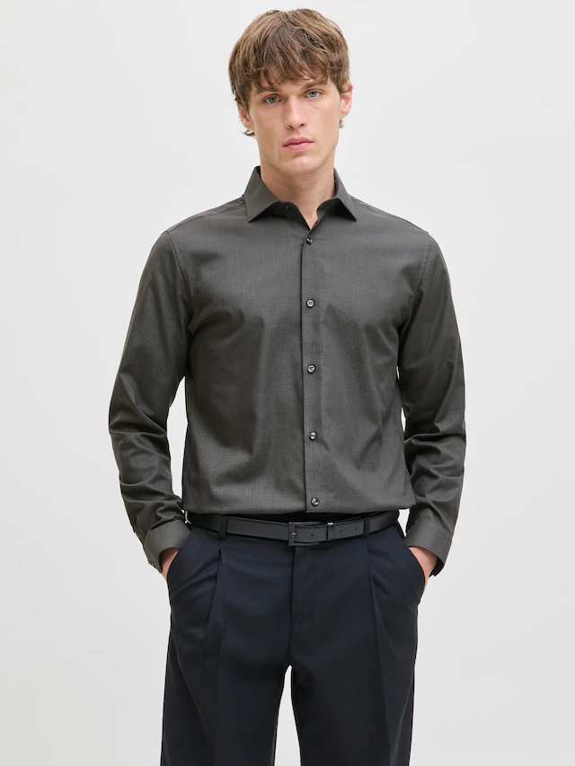 Jack & Jones Langarmhemd »JPRBLAPARKER Slim Fit Hemd, atmungsaktiv, ideal für den Alltag« Baumwolle, slim fit