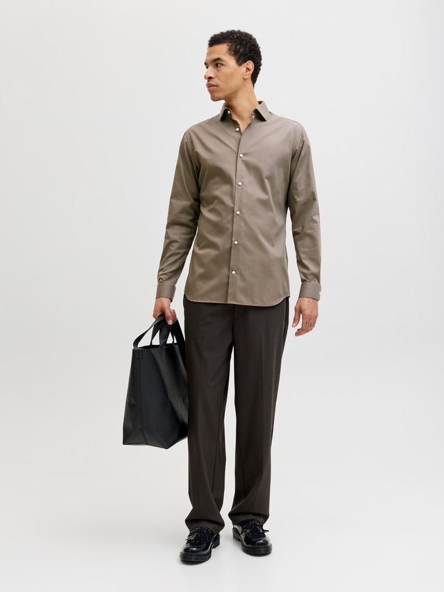 Jack & Jones Langarmhemd »JPRBLAPARKER Slim Fit Hemd, atmungsaktiv, ideal für den Alltag« Baumwolle, slim fit