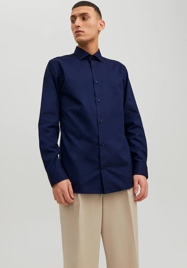 Jack & Jones Langarmhemd »JPRBLAPARKER Slim Fit Hemd, atmungsaktiv, ideal für den Alltag« Baumwolle, slim fit