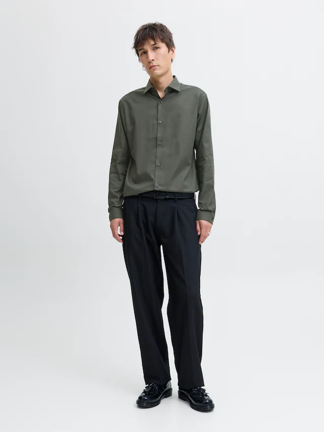 Jack & Jones Langarmhemd »JPRBLAPARKER Slim Fit Hemd, atmungsaktiv, ideal für den Alltag« Baumwolle, slim fit