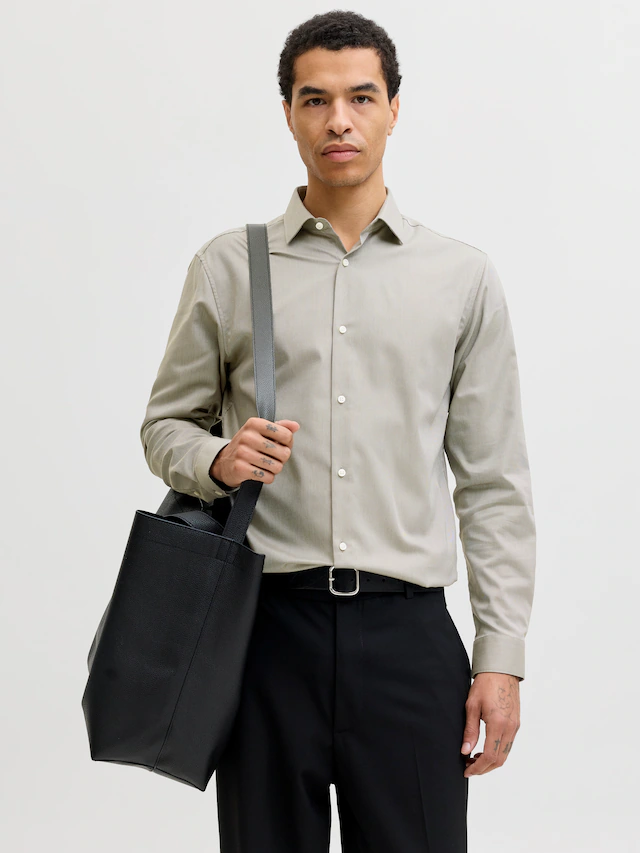 Jack & Jones Langarmhemd »JPRBLAPARKER Slim Fit Hemd, atmungsaktiv, ideal für den Alltag« Baumwolle, slim fit