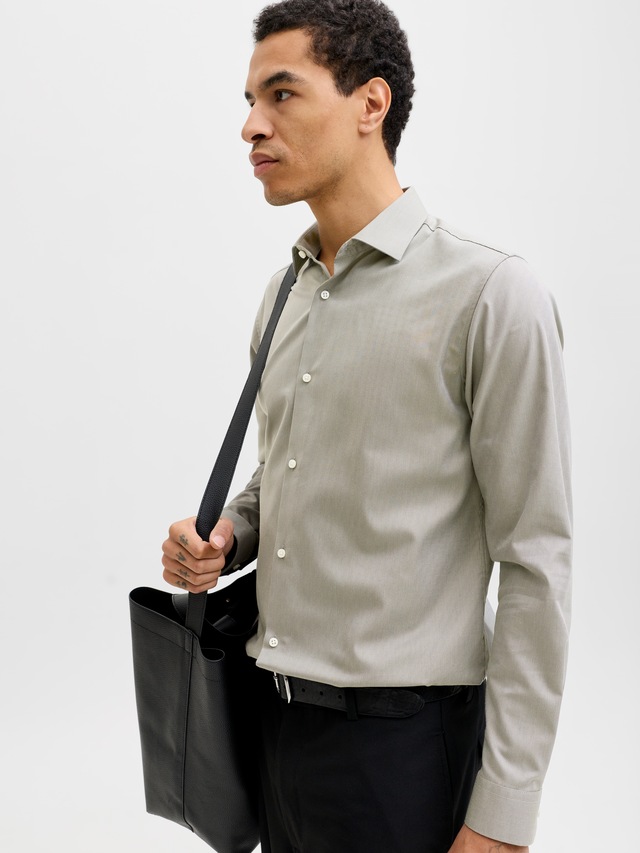Jack & Jones Langarmhemd »JPRBLAPARKER Slim Fit Hemd, atmungsaktiv, ideal für den Alltag« Baumwolle, slim fit