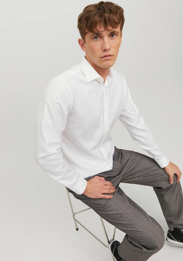 Jack & Jones Langarmhemd »JPRBLAPARKER Slim Fit Hemd, atmungsaktiv, ideal für den Alltag« Baumwolle, slim fit