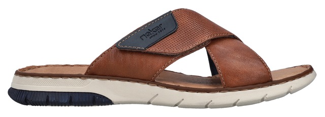 Rieker Pantolette , Sommerschuh, Schlappen, Klettschuh, mit Klettriemchen