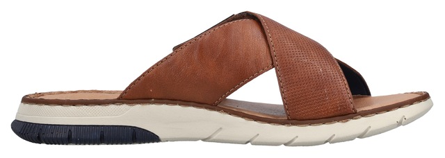 Rieker Pantolette , Sommerschuh, Schlappen, Klettschuh, mit Klettriemchen