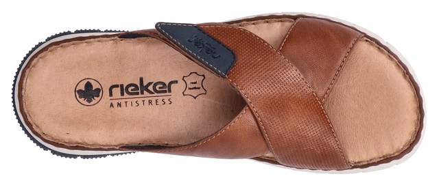 Rieker Pantolette , Sommerschuh, Schlappen, Klettschuh, mit Klettriemchen