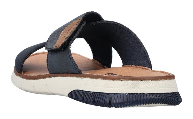 Rieker Pantolette , Sommerschuh, Schlappen, Klettschuh, mit Klettriemchen