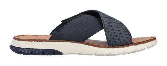 Rieker Pantolette , Sommerschuh, Schlappen, Klettschuh, mit Klettriemchen