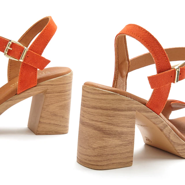 LASCANA Riemchensandalette »Sandale, Sandalette, Sommerschuh« aus weichem Leder mit Blockabsatz