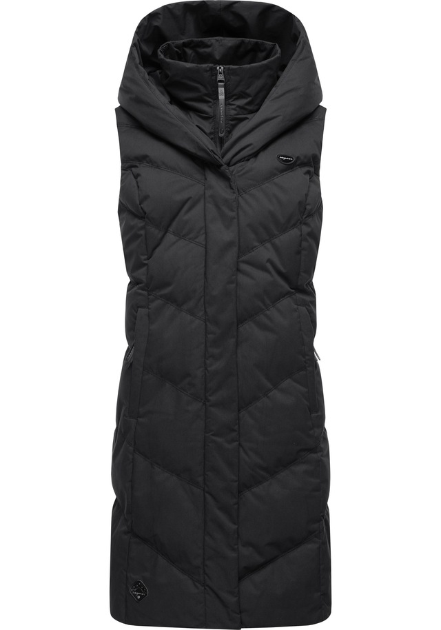 Ragwear Steppweste »Natalka Vest« stylische, gesteppte Winterweste mit gefütterter Kapuze