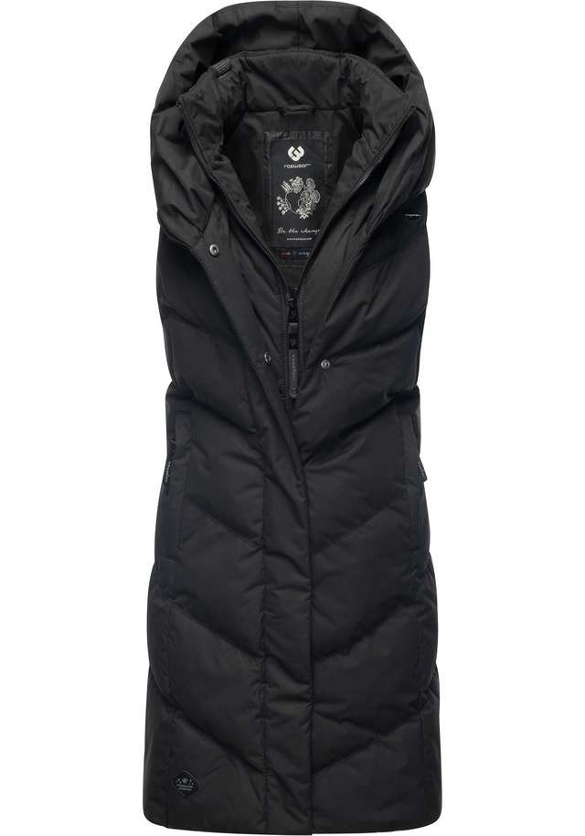 Ragwear Steppweste »Natalka Vest« stylische, gesteppte Winterweste mit gefütterter Kapuze
