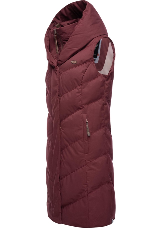 Ragwear Steppweste »Natalka Vest« stylische, gesteppte Winterweste mit gefütterter Kapuze