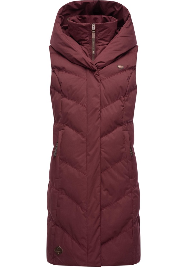 Ragwear Steppweste »Natalka Vest« stylische, gesteppte Winterweste mit gefütterter Kapuze