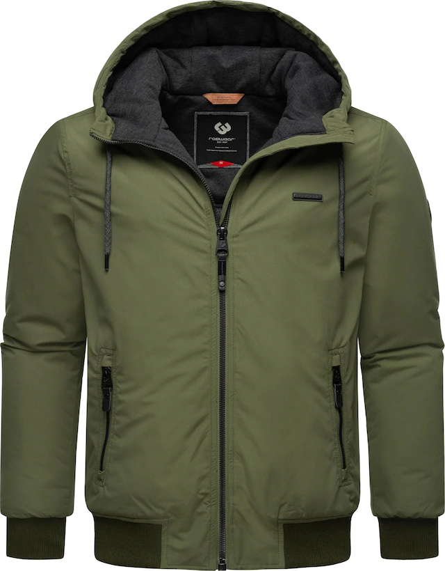 Ragwear Winterjacke »Maddy« mit Kapuze stylische Herren Outdoorjacke mit großer Kapuze