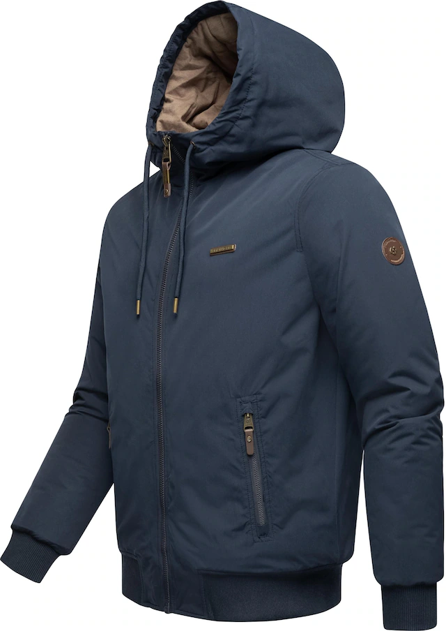 Ragwear Winterjacke »Maddy« mit Kapuze stylische Herren Outdoorjacke mit großer Kapuze