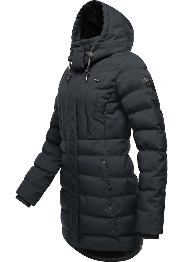 Ragwear Kurzmantel »Ashanta« Wasserdichter Winterparka mit gefütterter Kapuze