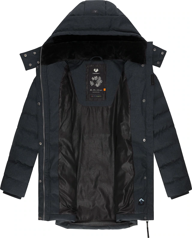 Ragwear Kurzmantel »Ashanta« Wasserdichter Winterparka mit gefütterter Kapuze