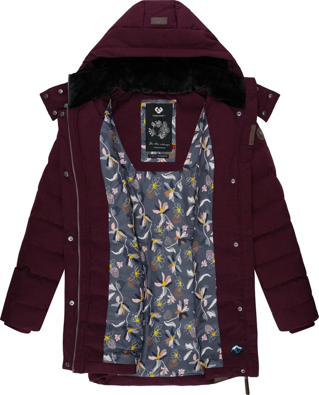 Ragwear Kurzmantel »Ashanta« Wasserdichter Winterparka mit gefütterter Kapuze