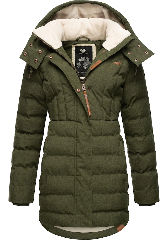 Ragwear Kurzmantel »Ashanta« Wasserdichter Winterparka mit gefütterter Kapuze