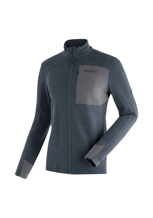 Maier Sports Funktionsshirt »Skutvik M« Midlayer-Jacke für Herren, ideal für Ski-Touren