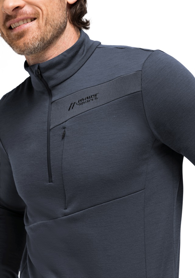 Maier Sports Funktionsshirt »Skutvik HZ M« funktionaler Midlayer für Herren, hohe Atmungsaktivität