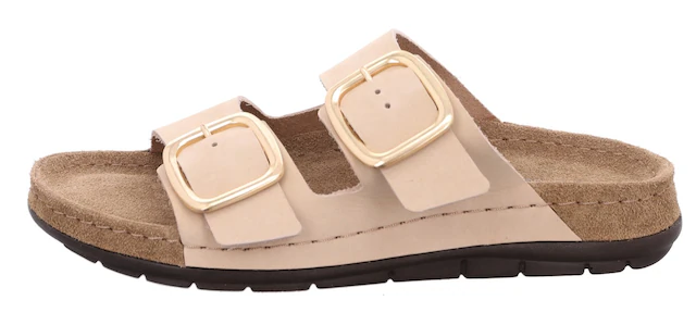 Rohde Pantolette »EASYS N°42« Sommerschuh, Schlappen mit Softfußbett und Keilabsatz