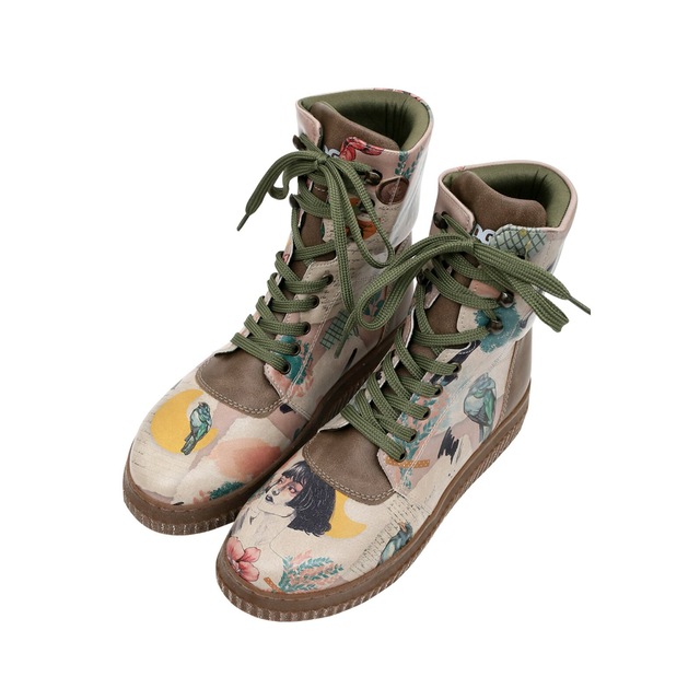 DOGO Schnürboots »Future High Top Boots Believe In Your Wings Damen Stiefeletten,« Handgefertigt