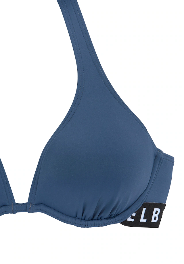 Elbsand Bügel-Bikini mit Markenschriftzügen in Kontrastfarbe