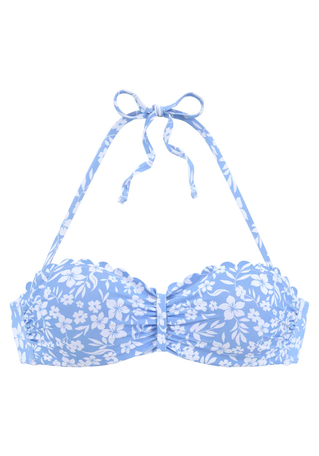Vivance Bügel-Bandeau-Bikini-Top »Leni« mit gelaserter Wellenkante