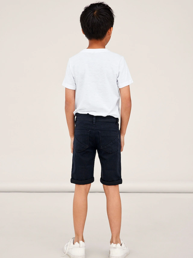 Name It »NKMSILAS SLIM DNM L SHORT« Baumwollmischung, Stretch, Umschlagsaum