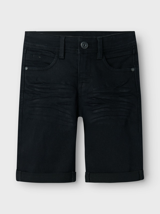 Name It »NKMSILAS SLIM DNM L SHORT« Baumwollmischung, Stretch, Umschlagsaum