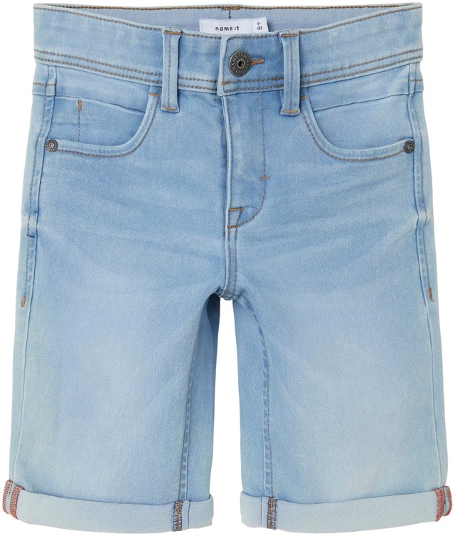 Name It »NKMSILAS SLIM DNM L SHORT« Baumwollmischung, Stretch, Umschlagsaum
