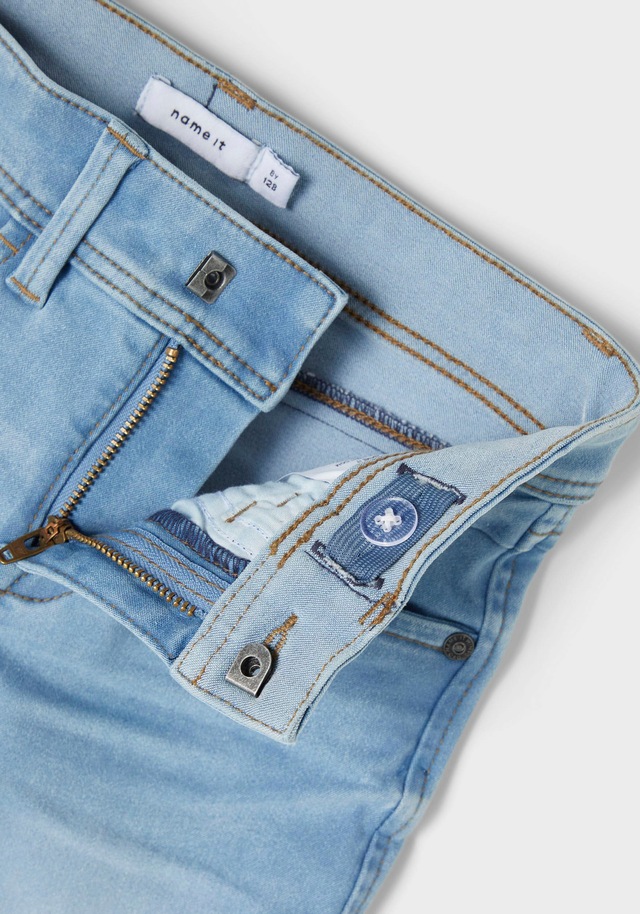 Name It »NKMSILAS SLIM DNM L SHORT« Baumwollmischung, Stretch, Umschlagsaum